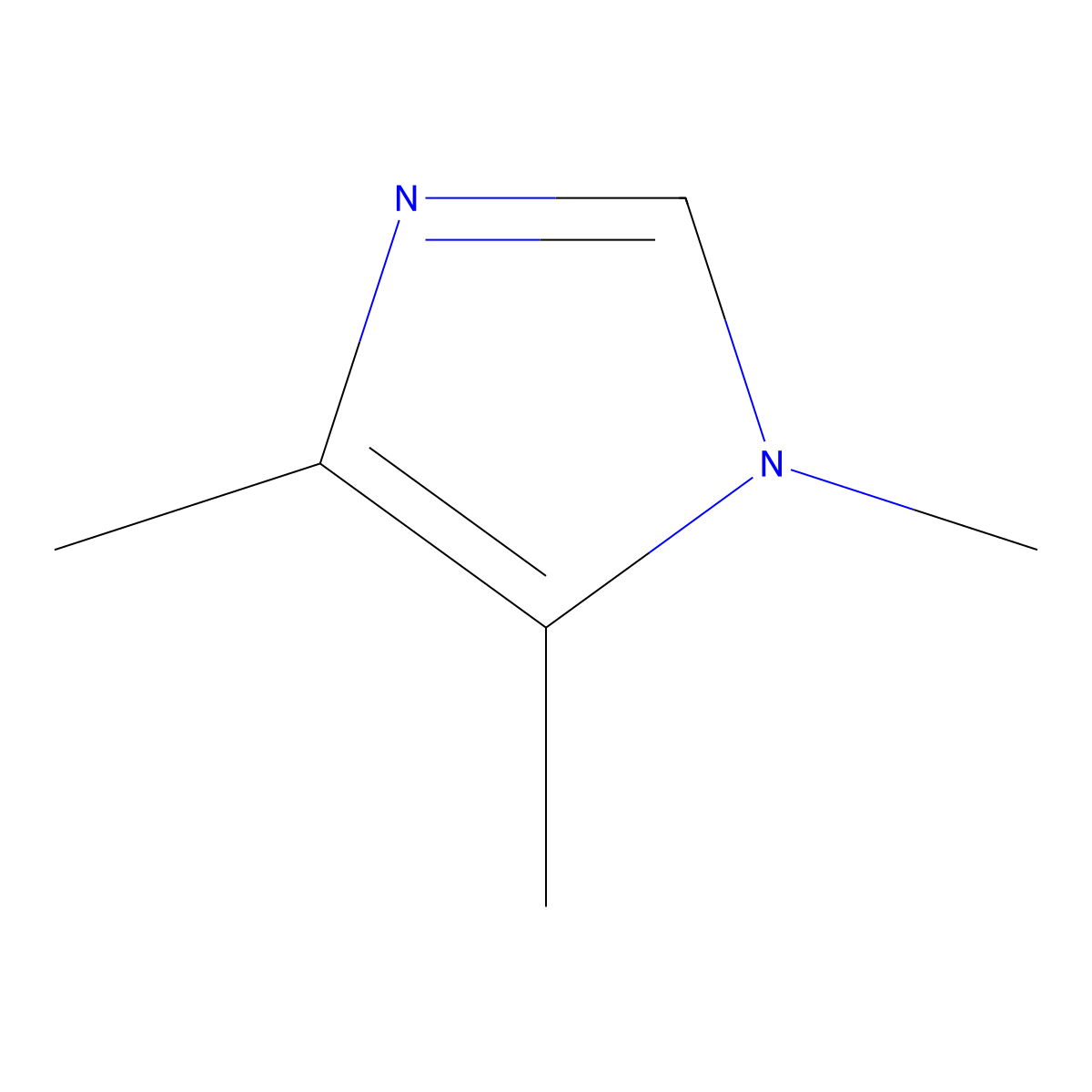 1,4,5-Trimethyl-1H-imidazole molecular structure, CAS 20185-22-2