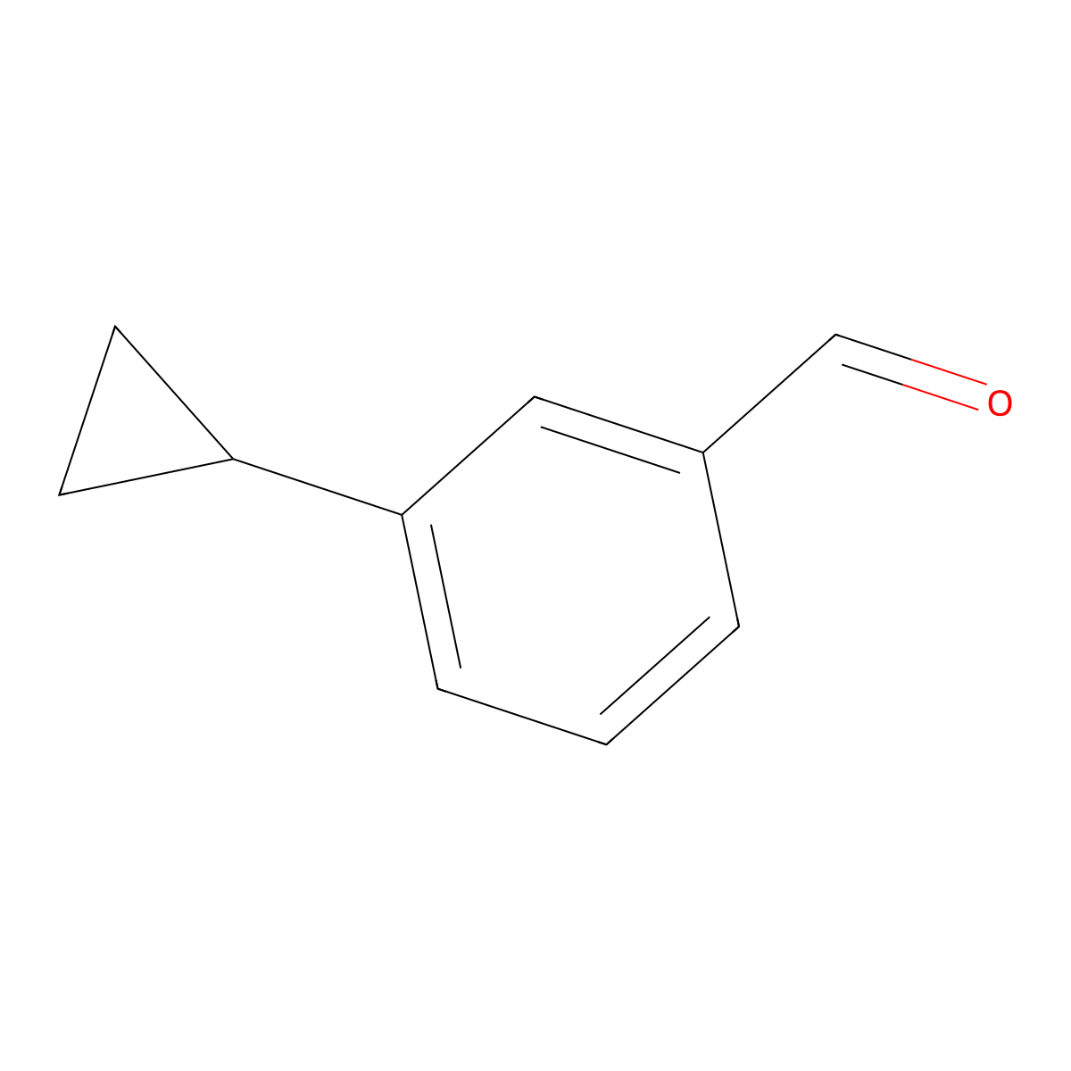 3-Cyclopropylbenzaldehyde molecular structure, CAS 201851-03-8