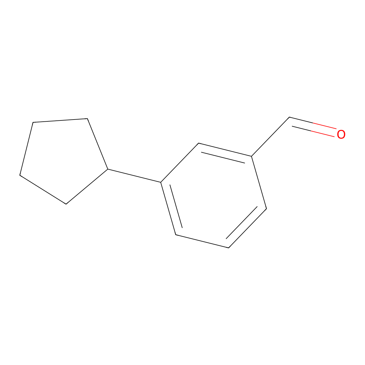 3-Cyclopentylbenzaldehyde molecular structure, CAS 201851-05-0