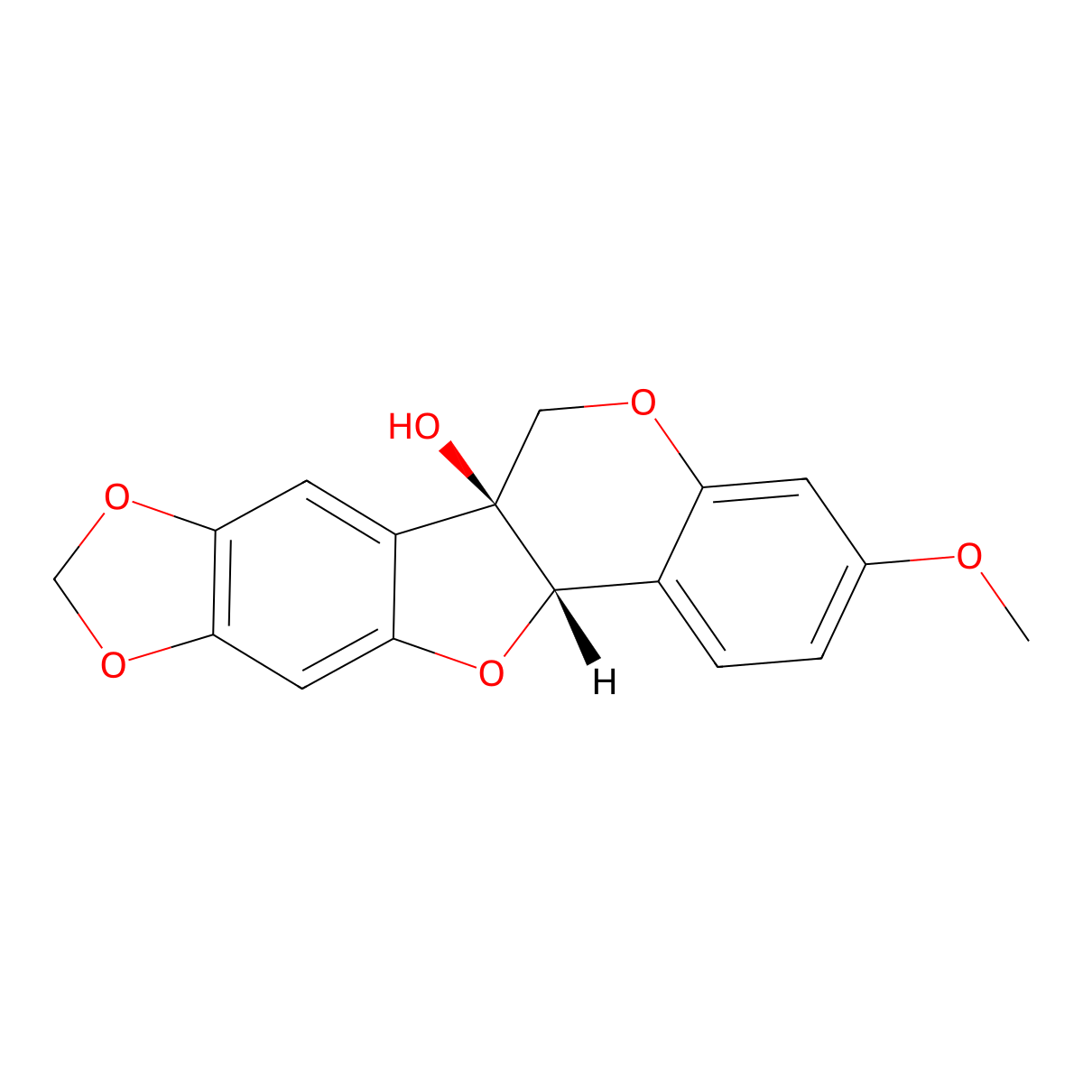 (-)-Pisatin molecular structure, CAS 20186-22-5