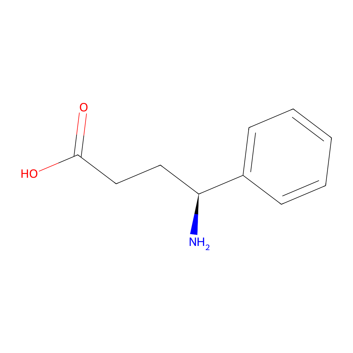 (S)-4-Amino-4-phenyl-butyric acid molecular structure, CAS 201863-98-1