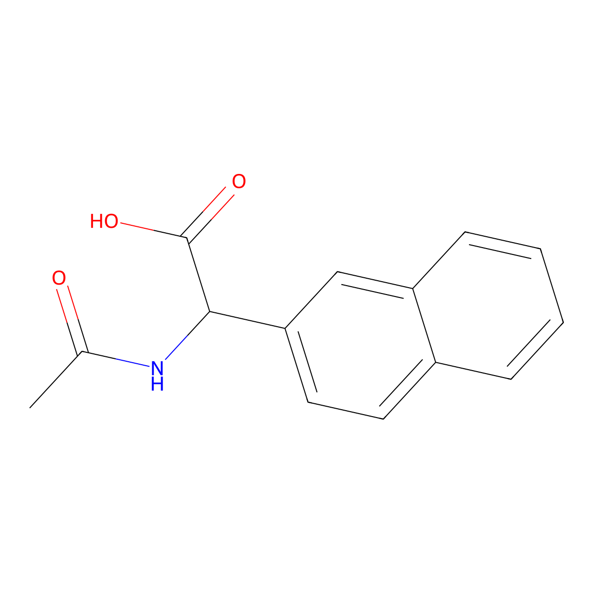 2-Acetamido-2-(naphthalen-2-yl)acetic acid molecular structure, CAS 201870-77-1