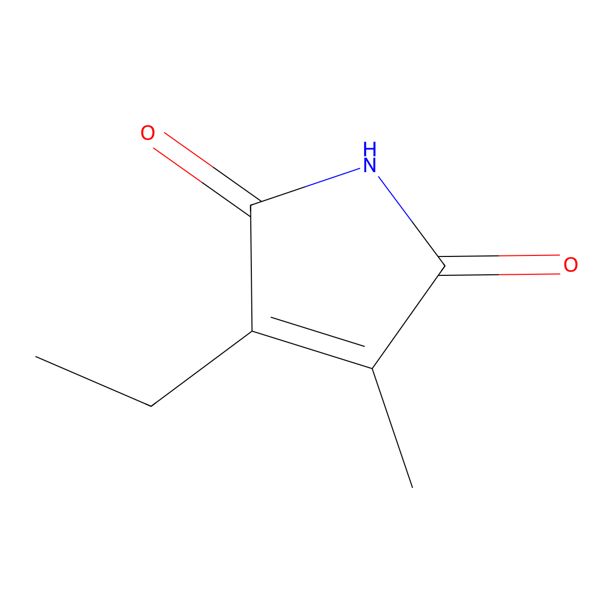 2-Ethyl-3-methylmaleimide molecular structure, CAS 20189-42-8