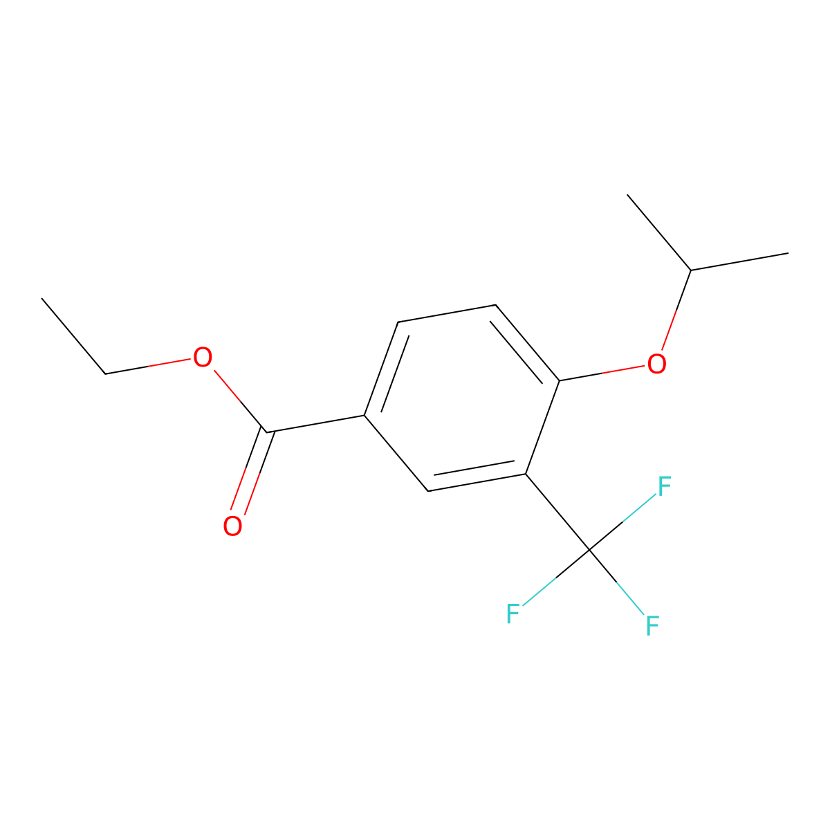 Ethyl 4-isopropoxy-3-(trifluoromethyl)benZoate molecular structure, CAS 2019156-26-2
