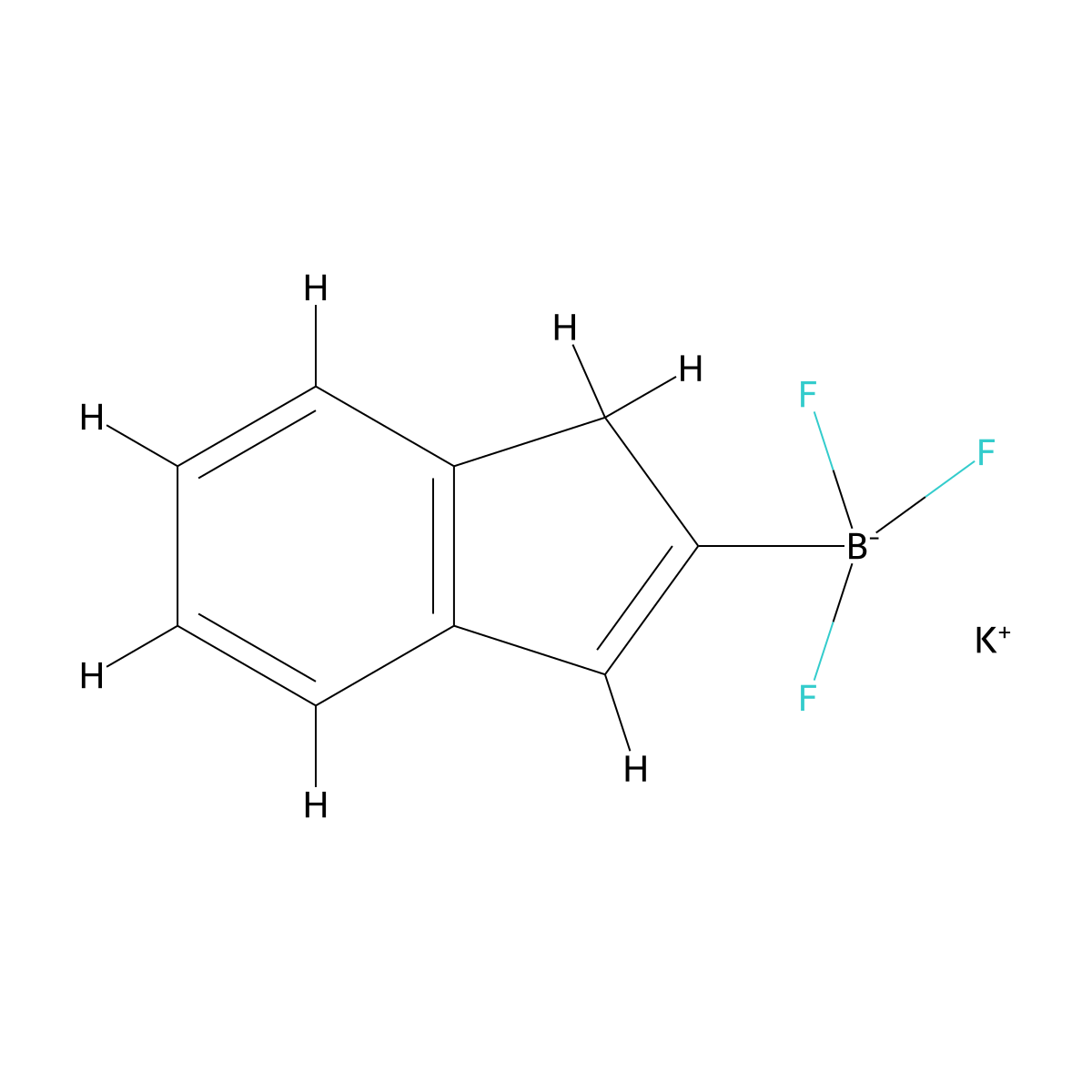 potassium trifluoro(1H-inden-2-yl)boranuide molecular structure, CAS 2019189-04-7