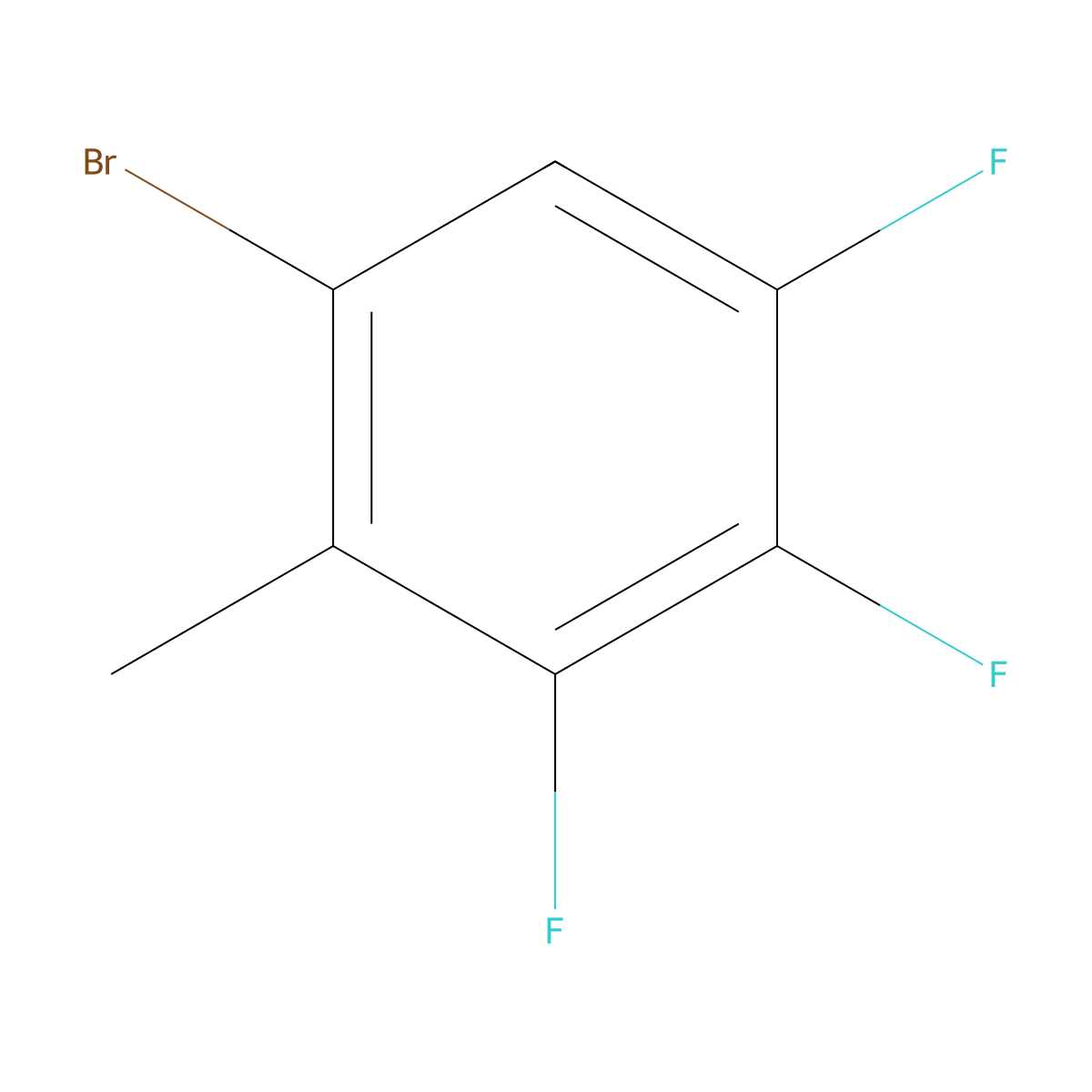 1-Bromo-2-methyl-3,4,5-trifluorobenzene molecular structure, CAS 2019189-90-1