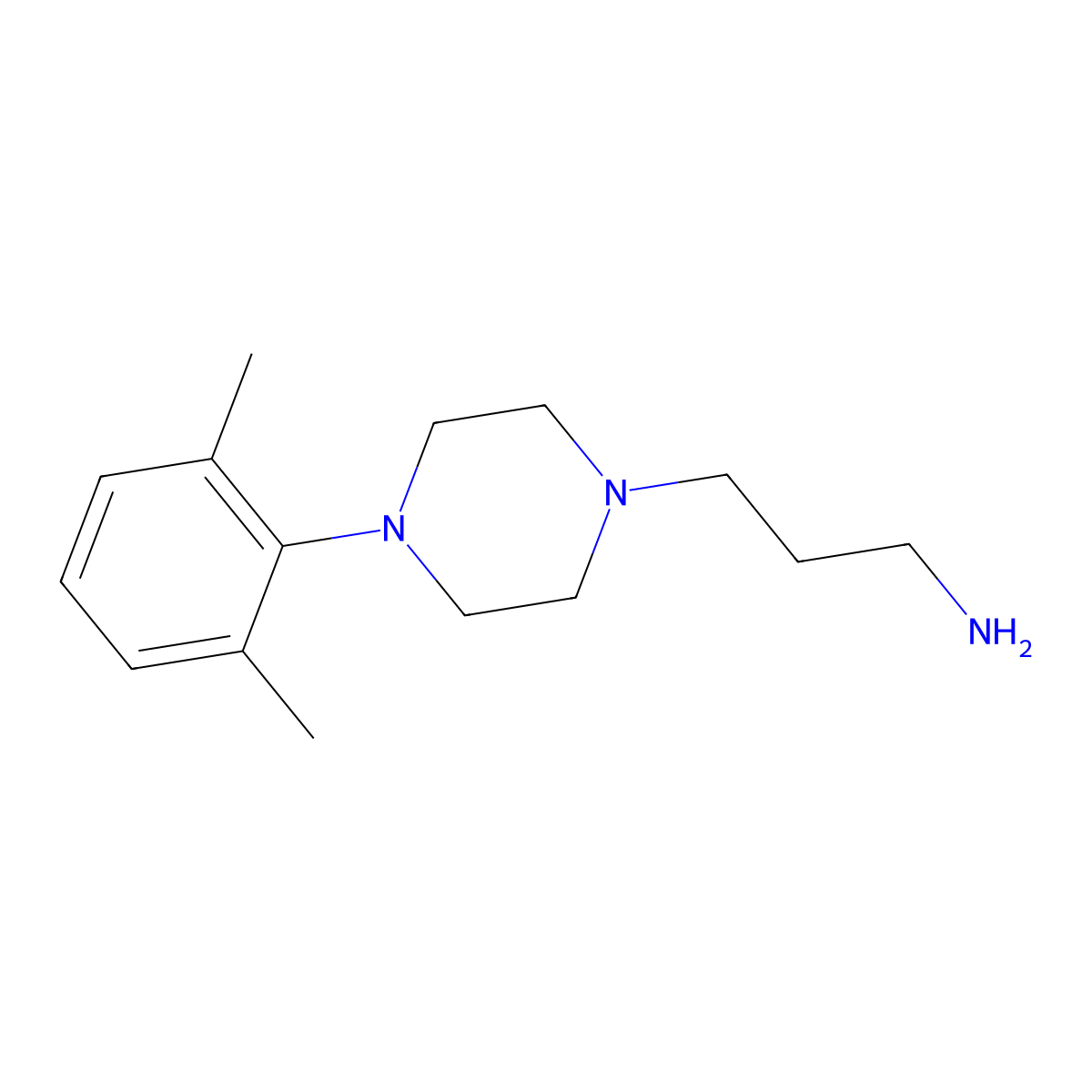 {3-[4-(2,6-Dimethylphenyl)piperazin-1-yl]propyl}amine molecular structure, CAS 201929-90-0