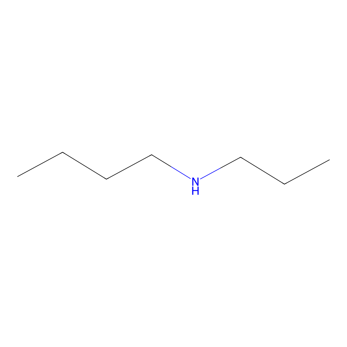N-Propylbutylamine molecular structure, CAS 20193-21-9