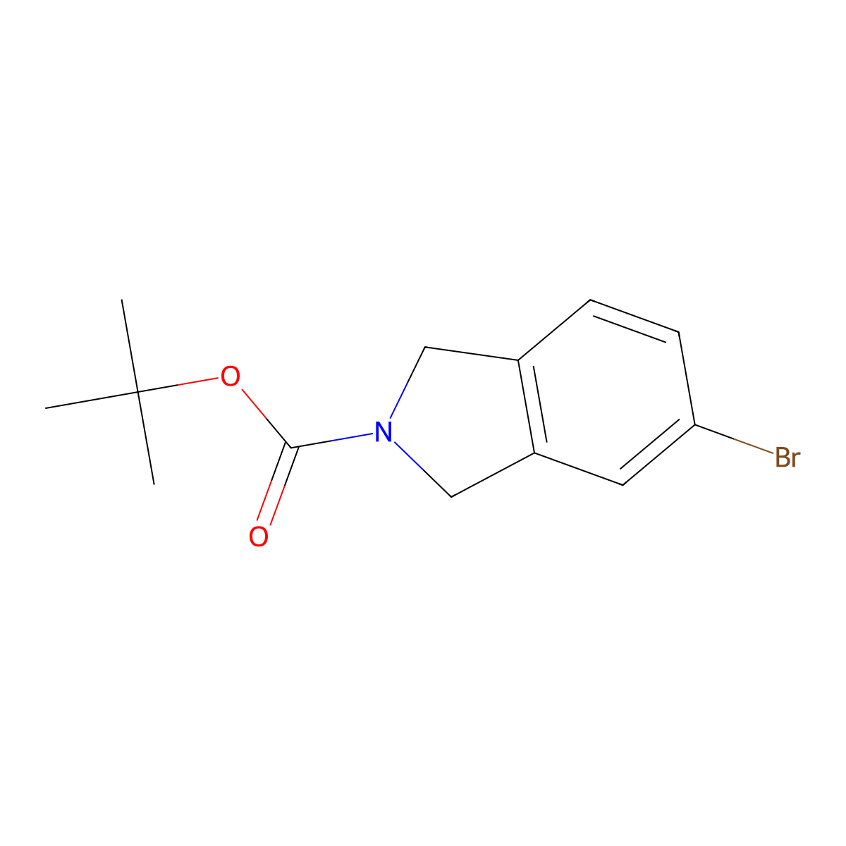 N-Boc-5-bromoisoindoline molecular structure, CAS 201940-08-1