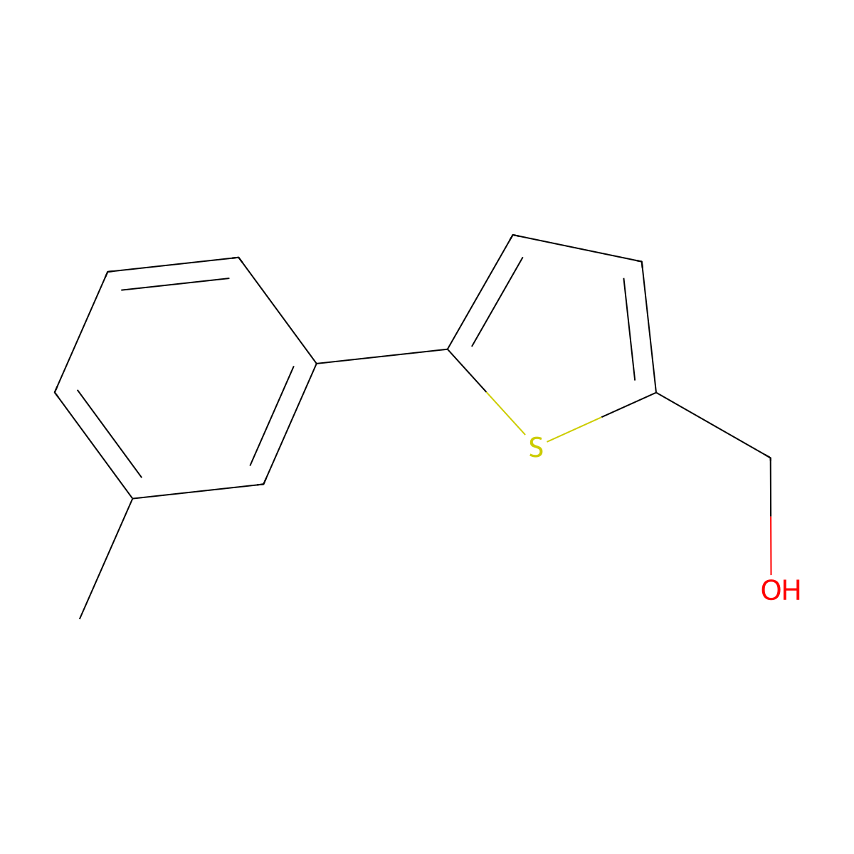 5-(3-Methylphenyl)-2-thiophenemethanol molecular structure, CAS 2019567-82-7