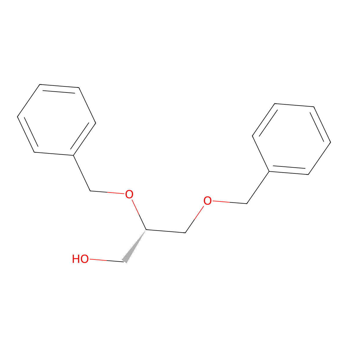(S)-(-)-2,3-Dibenzyloxy-1-propanol molecular structure, CAS 20196-71-8