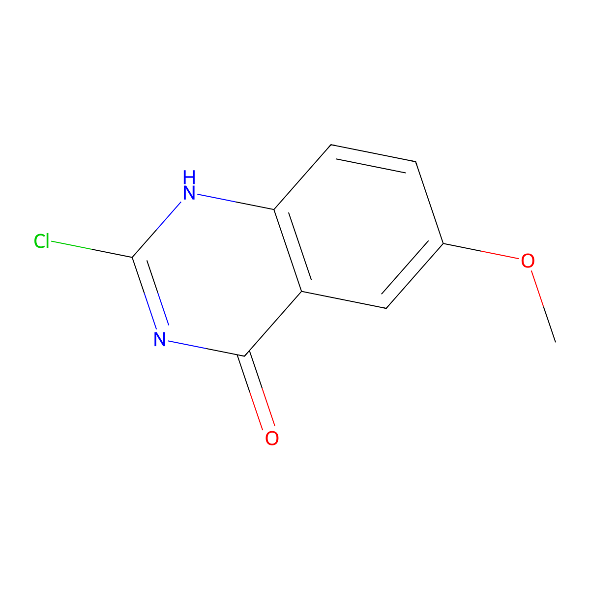 2-chloro-6-methoxy-1H-quinazolin-4-one molecular structure, CAS 20197-97-1