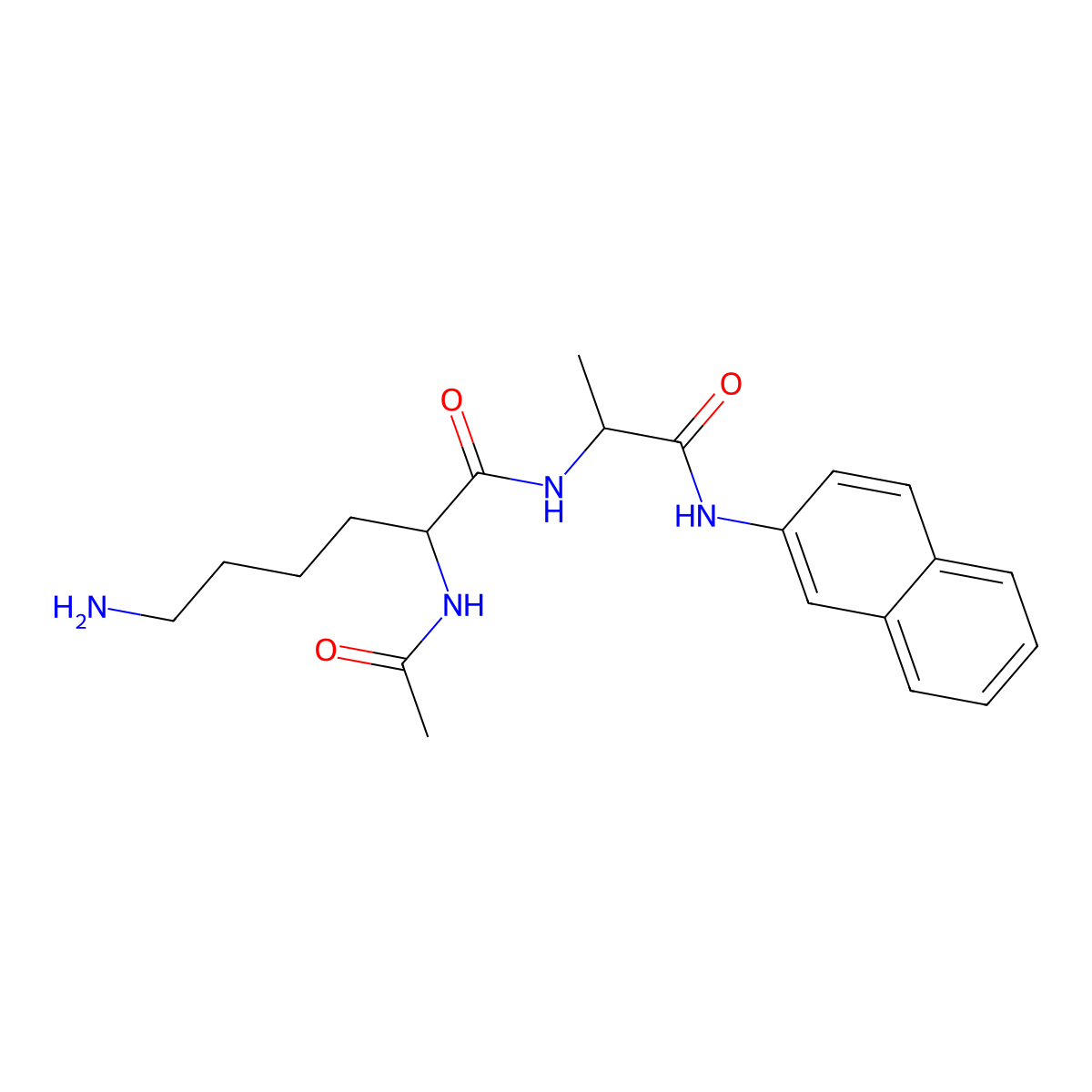 Ac-Lys-Ala-bNA molecular structure, CAS 201984-16-9