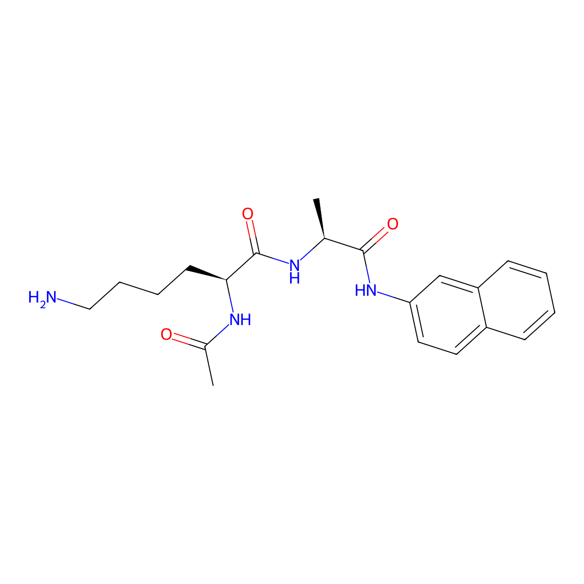 Ac-Lys-Ala-bNA molecular structure, CAS 201984-16-9
