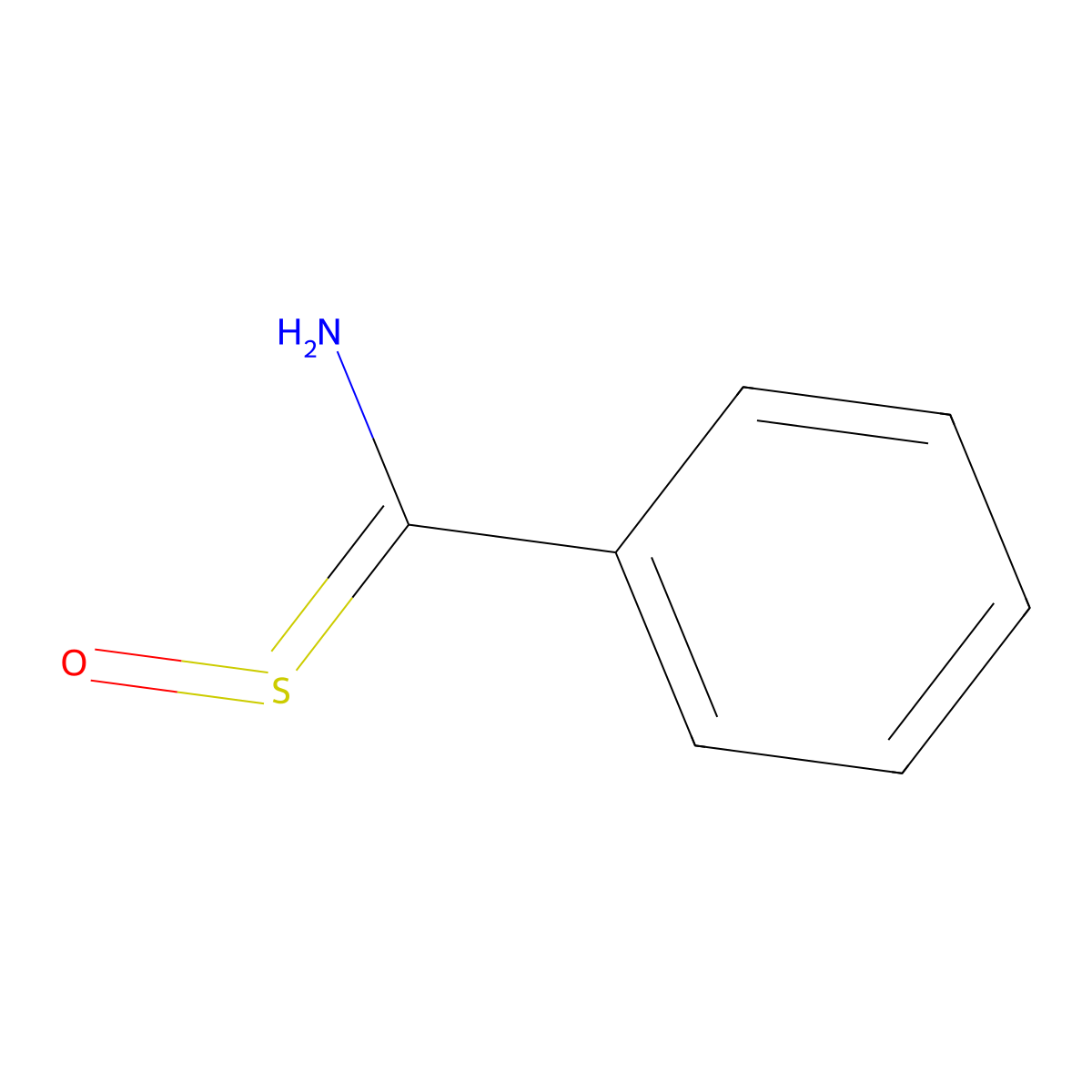 Benzenecarbothioamide, S-oxide molecular structure, CAS 20199-04-6