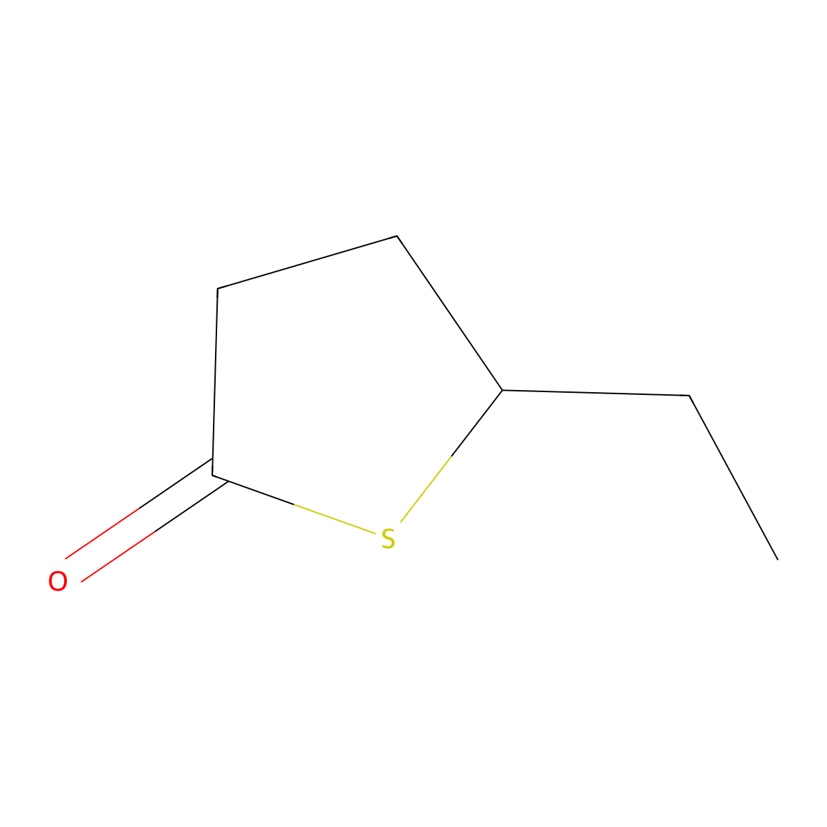 5-ethyldihydro-2(3H)-thiophenone molecular structure, CAS 201991-50-6