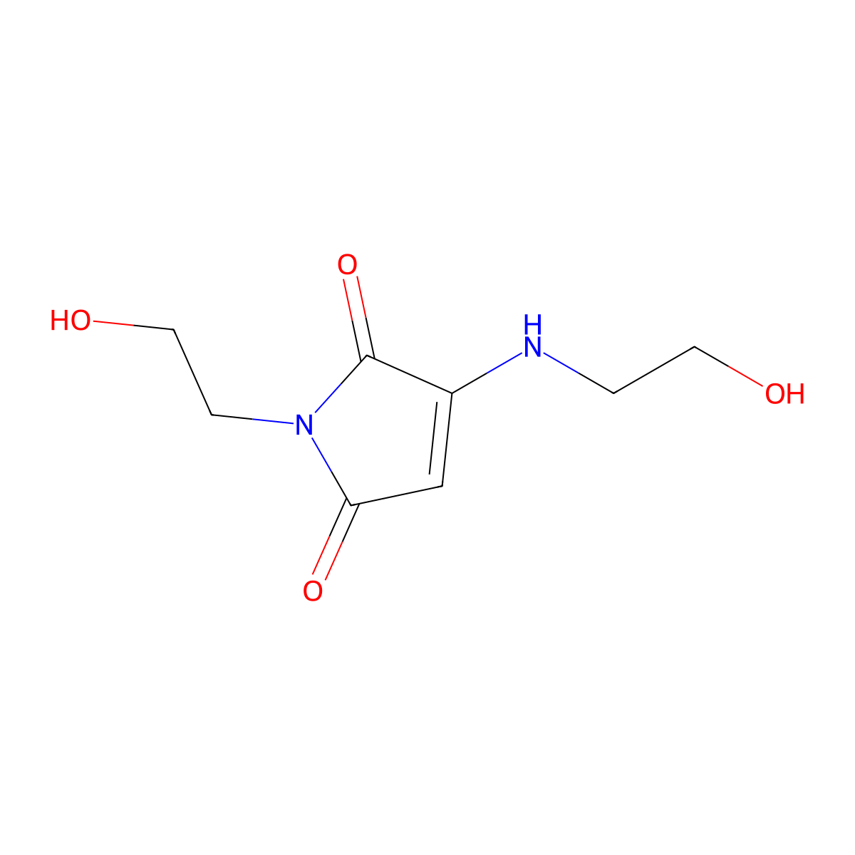 1-(2-Hydroxyethyl)-3-(2-hydroxyethylamino)pyrrole-2,5-dione molecular structure, CAS 201996-61-4