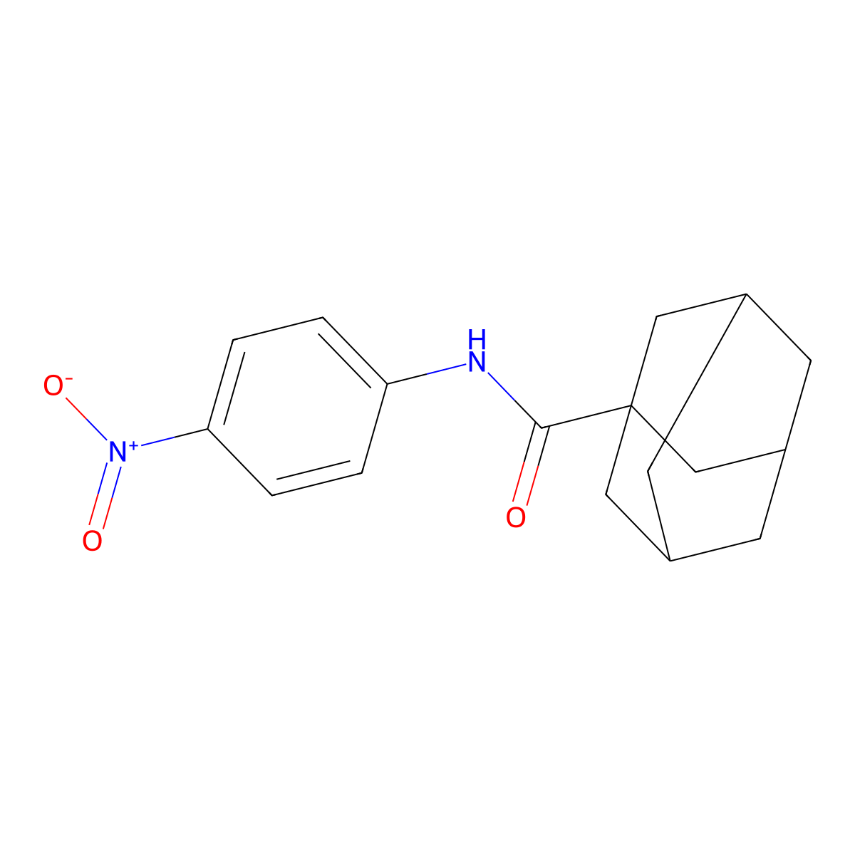 N-(4-nitrophenyl)adamantane-1-carboxamide molecular structure, CAS 201996-73-8