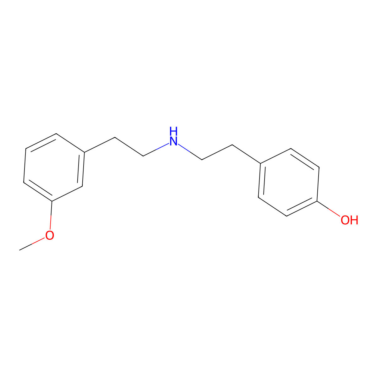 4-(2-((3-Methoxyphenethyl)amino)ethyl)phenol molecular structure, CAS 2019991-25-2