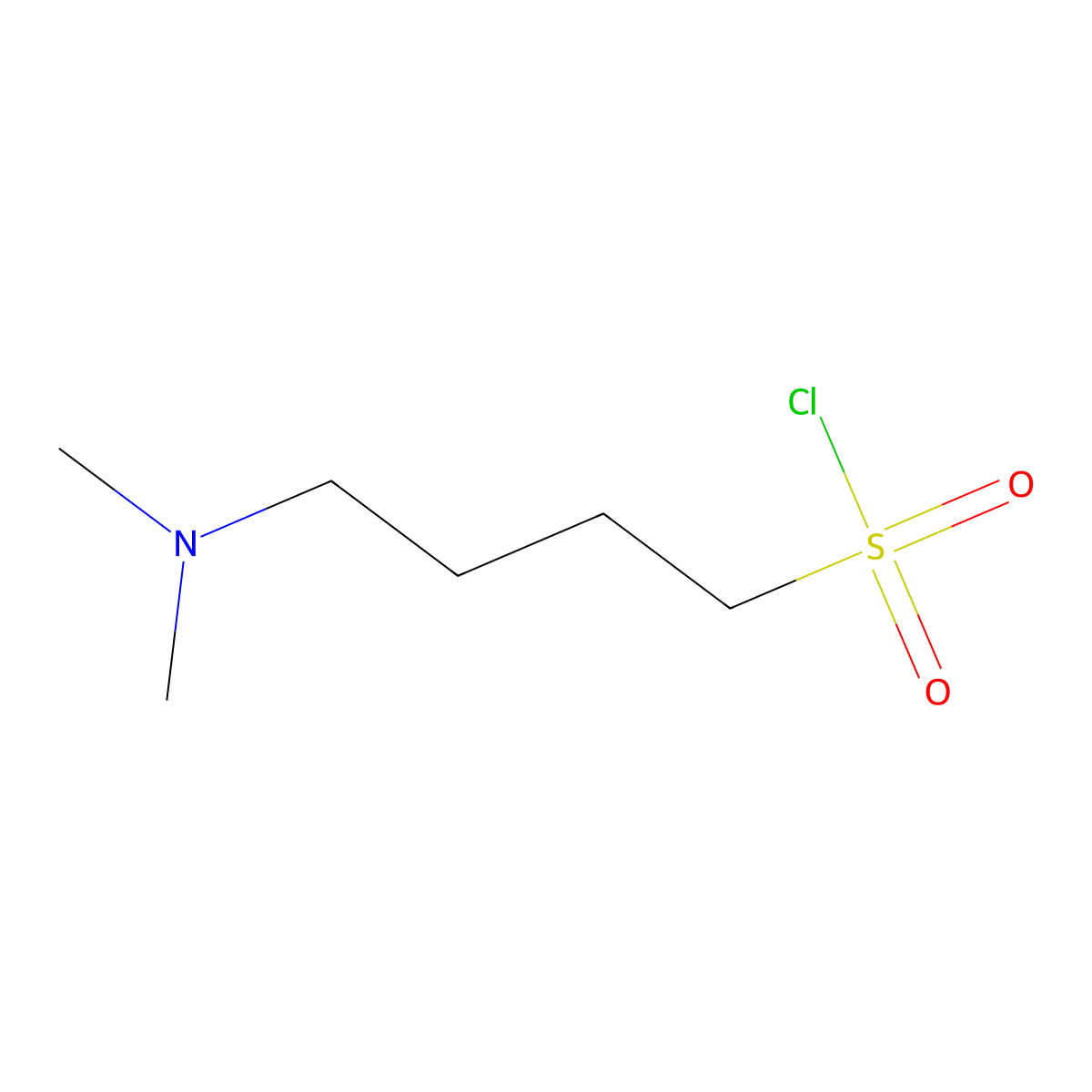 4-(Dimethylamino)butane-1-sulfonyl chloride molecular structure, CAS 2020066-02-6