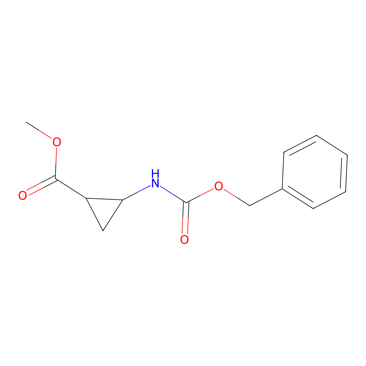 rac-methyl (1R,2R)-2-{[(benzyloxy)carbonyl]amino}cyclopropane-1-carboxylate molecular structure, CAS 2020076-85-9