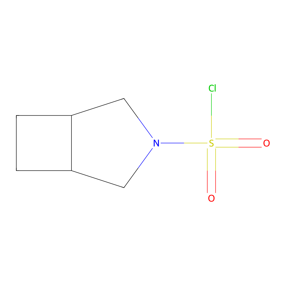 (1R,5S)-3-azabicyclo[3.2.0]heptane-3-sulfonyl chloride molecular structure, CAS 2020124-08-5