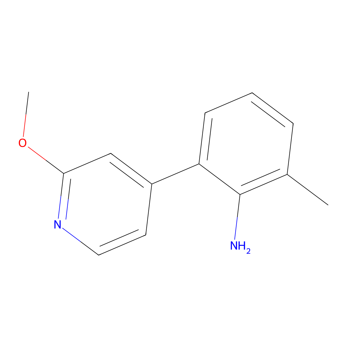 2-(2-Methoxypyridin-4-yl)-6-methylaniline molecular structure, CAS 2020196-12-5