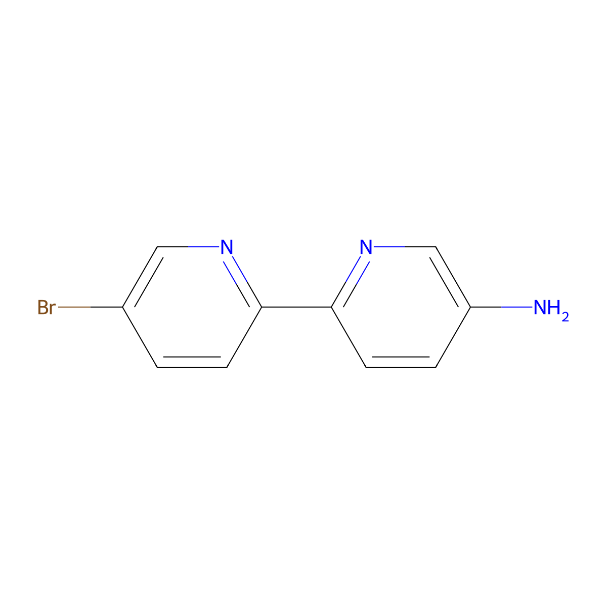 5'-Bromo-[2,2'-bipyridin]-5-amine molecular structure, CAS 2020270-45-3