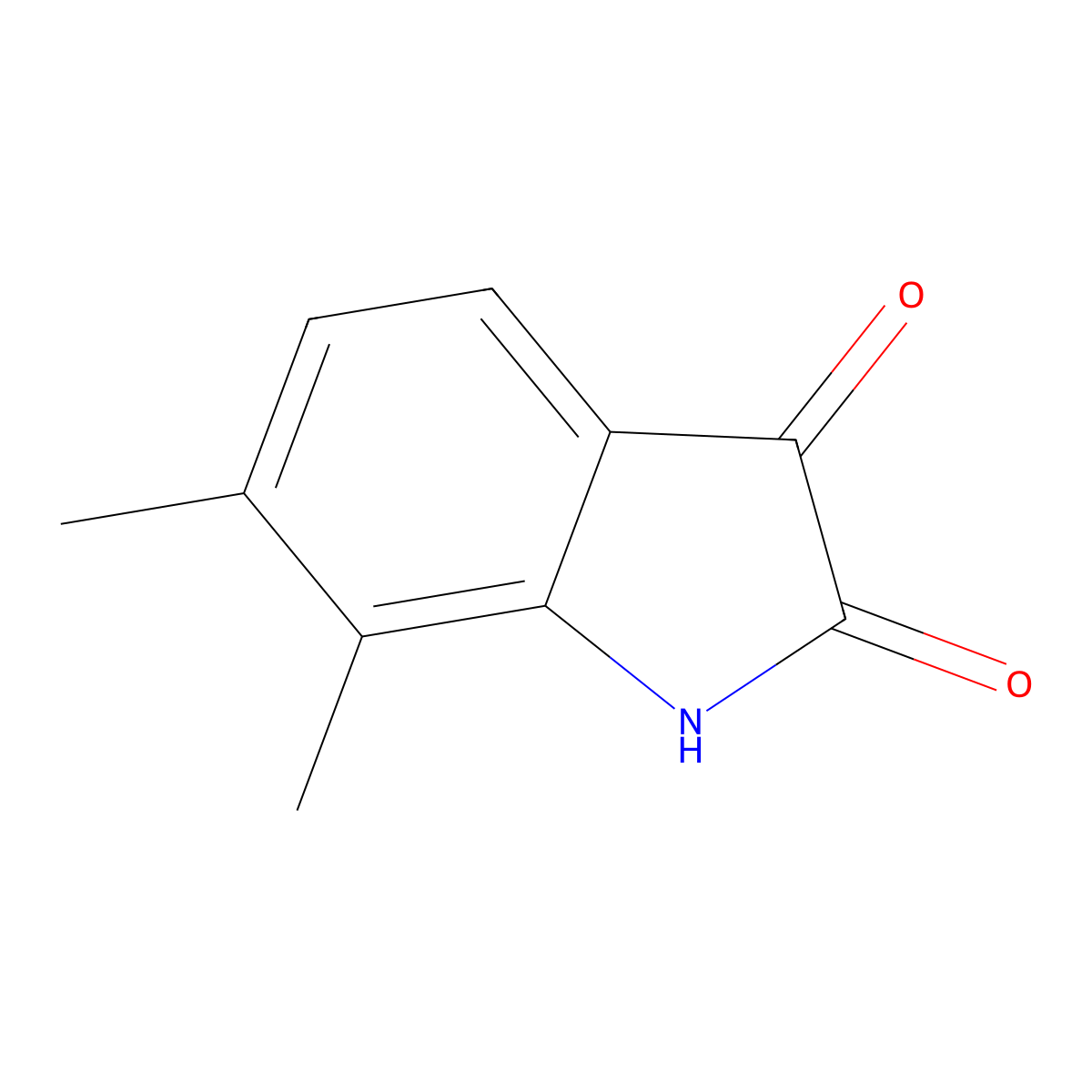 6,7-dimethyl-2,3-dihydro-1H-indole-2,3-dione molecular structure, CAS 20205-43-0