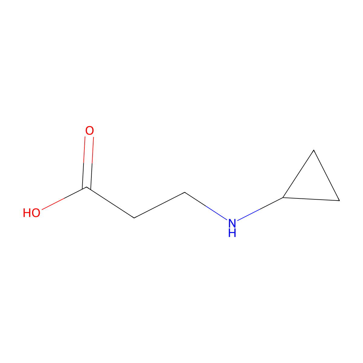 3-(Cyclopropylamino)propionic Acid molecular structure, CAS 202059-87-8