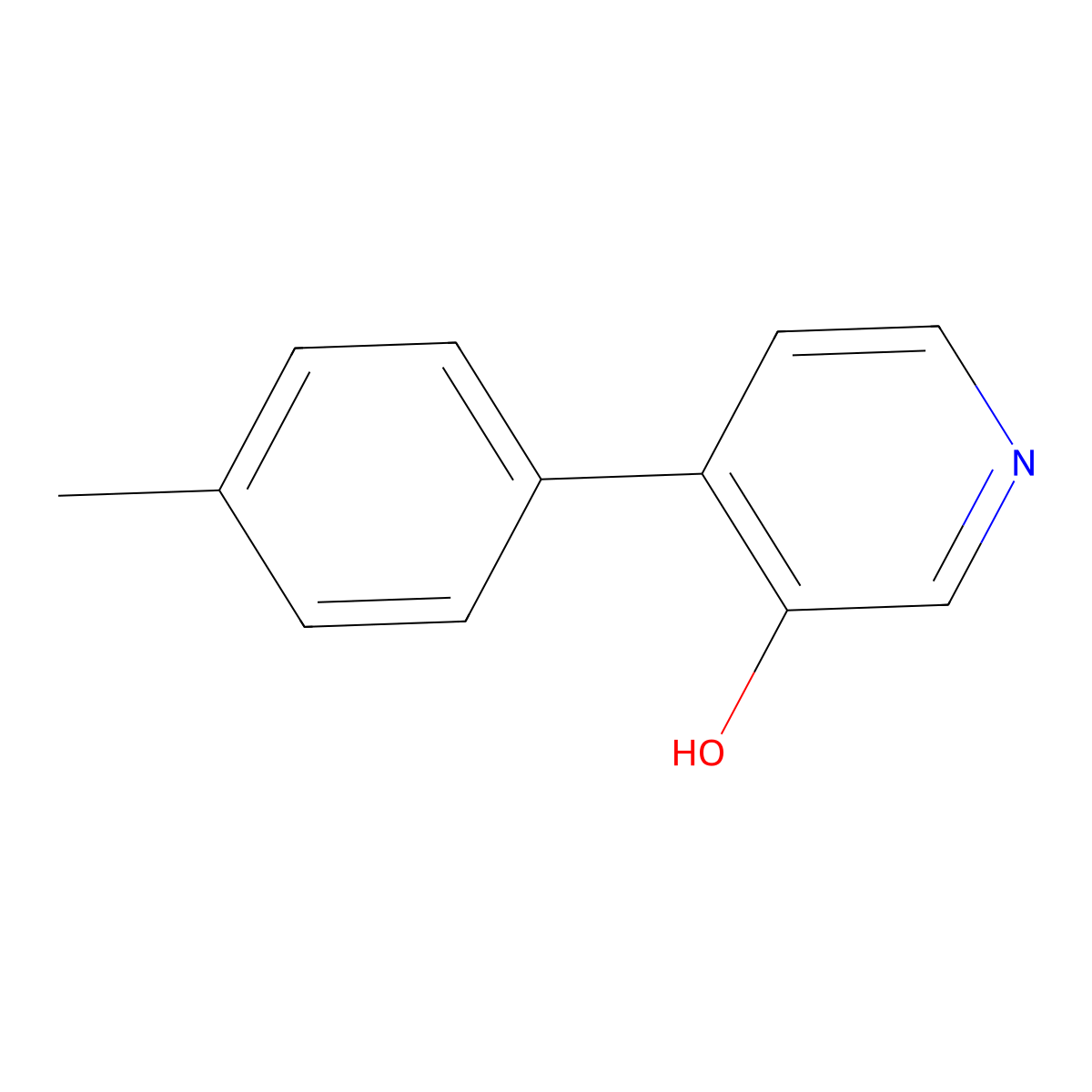 4-(p-Tolyl)pyridin-3-ol molecular structure, CAS 202069-85-0