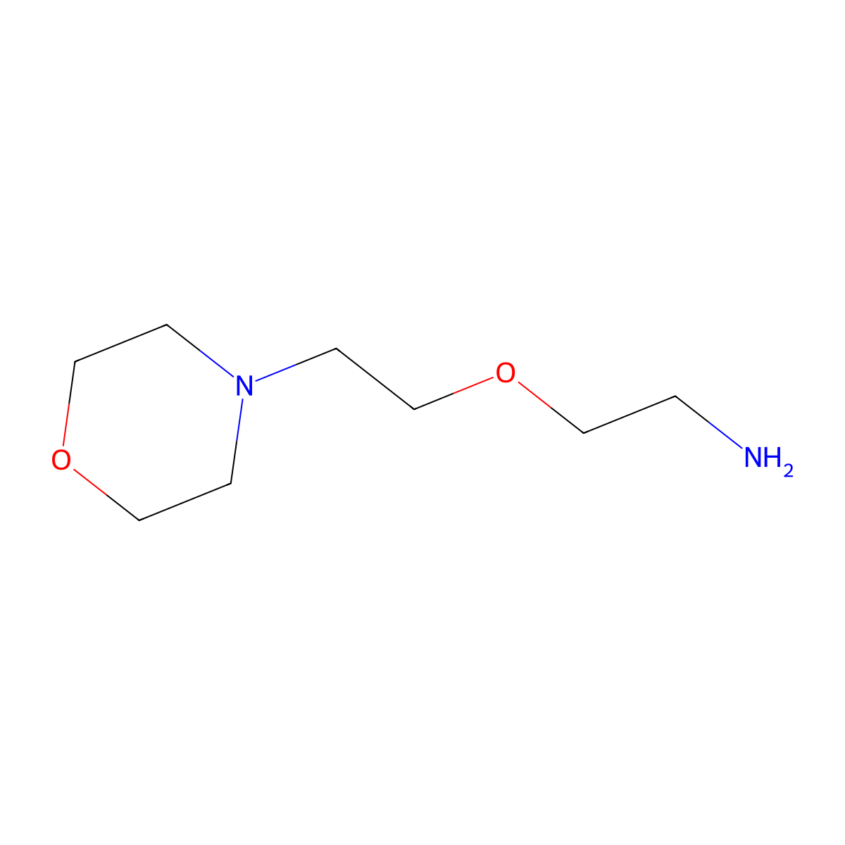 4-((2-Aminoethoxy)ethyl)morpholine molecular structure, CAS 20207-13-0