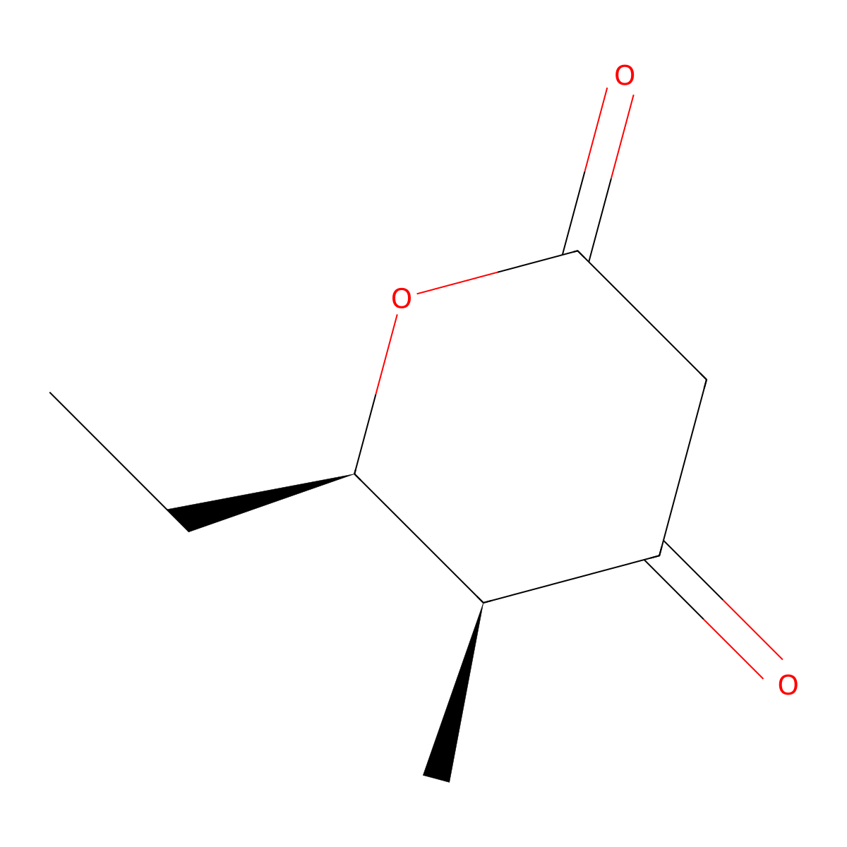 (5S,6R)-6-Ethyl-5-methyloxane-2,4-dione molecular structure, CAS 202072-86-4