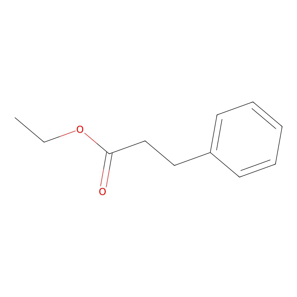 Ethyl 3-phenylpropionate molecular structure, CAS 2021-28-5