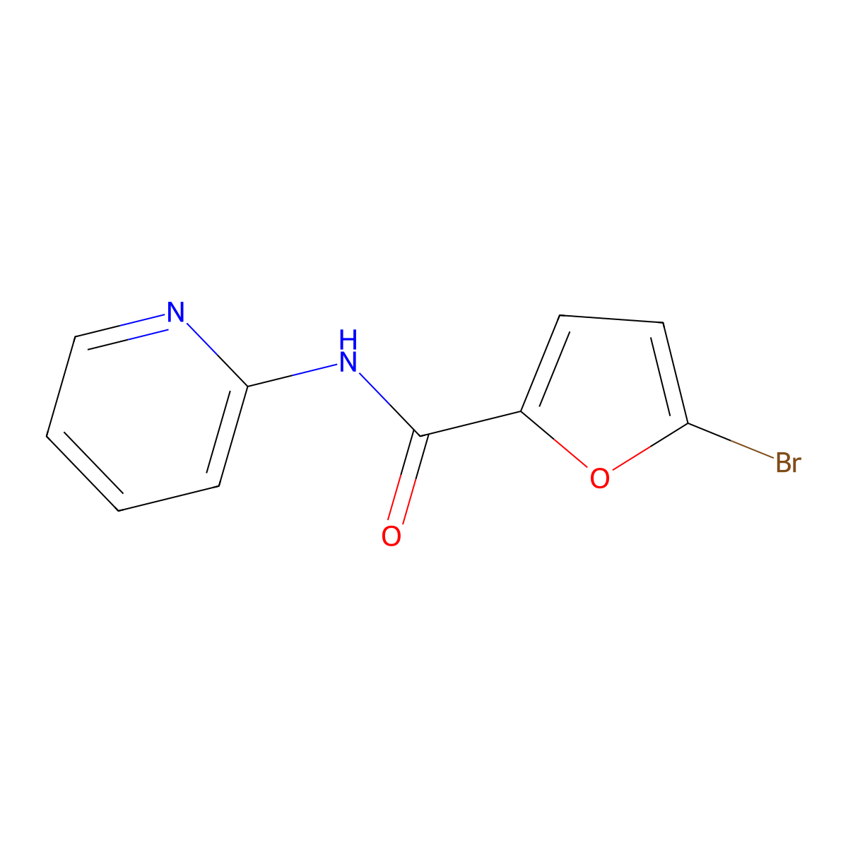 5-bromo-N-(pyridin-2-yl)furan-2-carboxamide molecular structure, CAS 202118-14-7