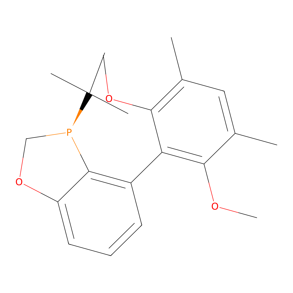 (S)-3-(tert-Butyl)-4-(2,6-dimethoxy-3,5-dimethylphenyl)-2,3-dihydrobenzo[d][1,3]oxaphosphole molecular structure, CAS 2021202-03-7