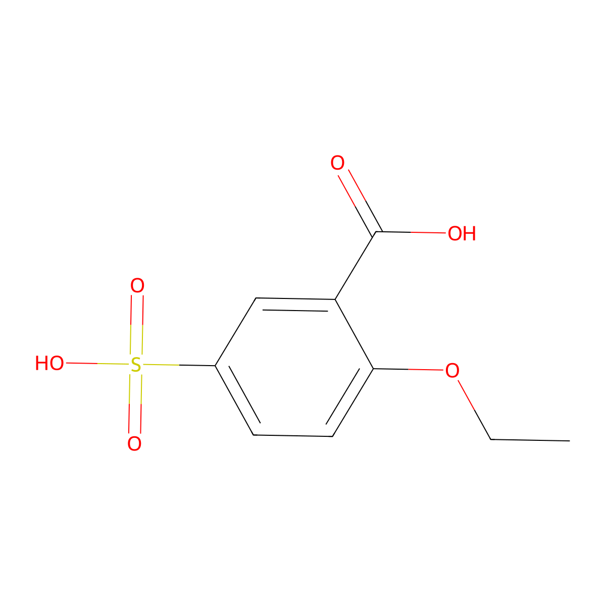 2-Ethoxy-5-sulfobenzoic acid molecular structure, CAS 2021224-02-0