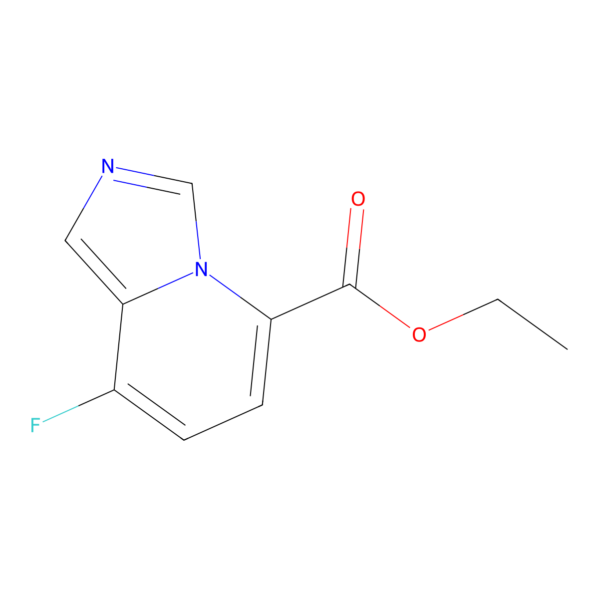 Ethyl 8-fluoroimidazo[1,5-a]pyridine-5-carboxylate molecular structure, CAS 2021235-74-3