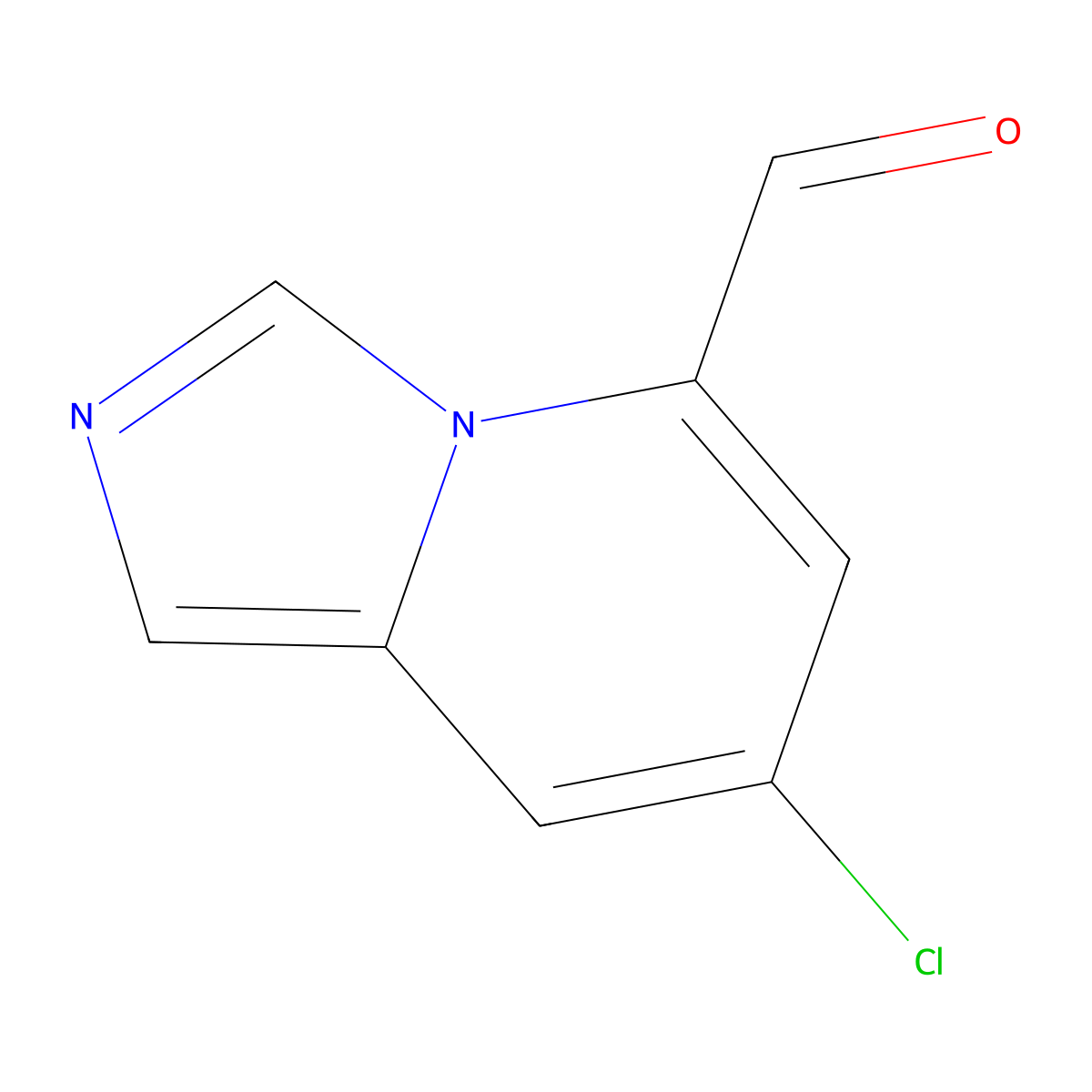 7-Chloroimidazo[1,5-a]pyridine-5-carbaldehyde molecular structure, CAS 2021235-95-8