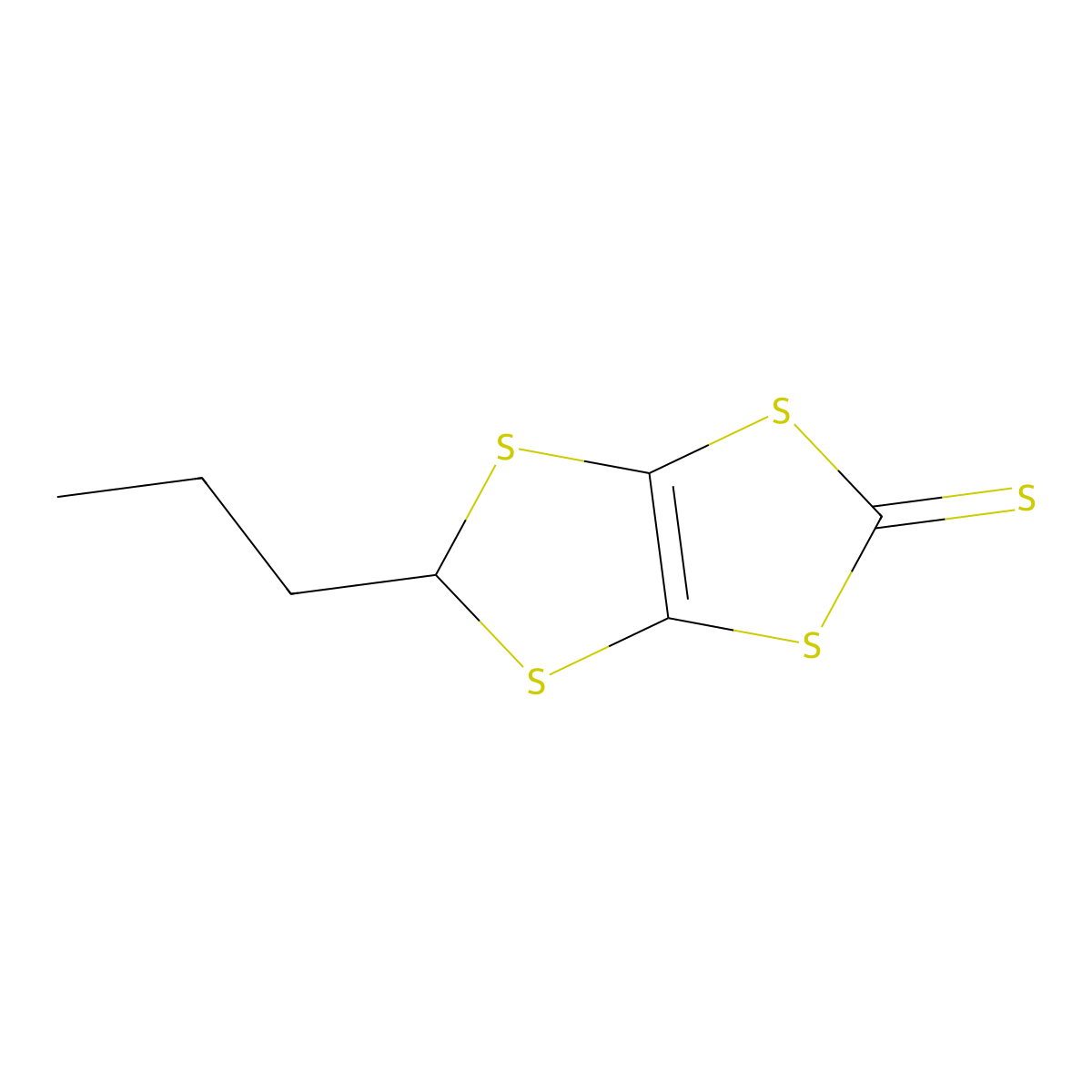 5-Propyl-1,3-dithiolo[4,5-d][1,3]dithiole-2-thione molecular structure, CAS 202126-48-5