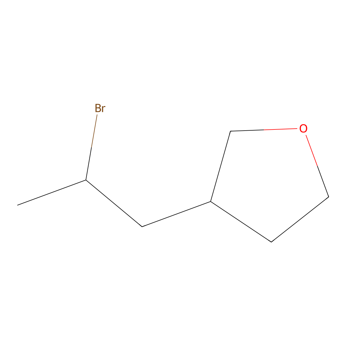 3-(2-Bromopropyl)oxolane molecular structure, CAS 2021300-97-8