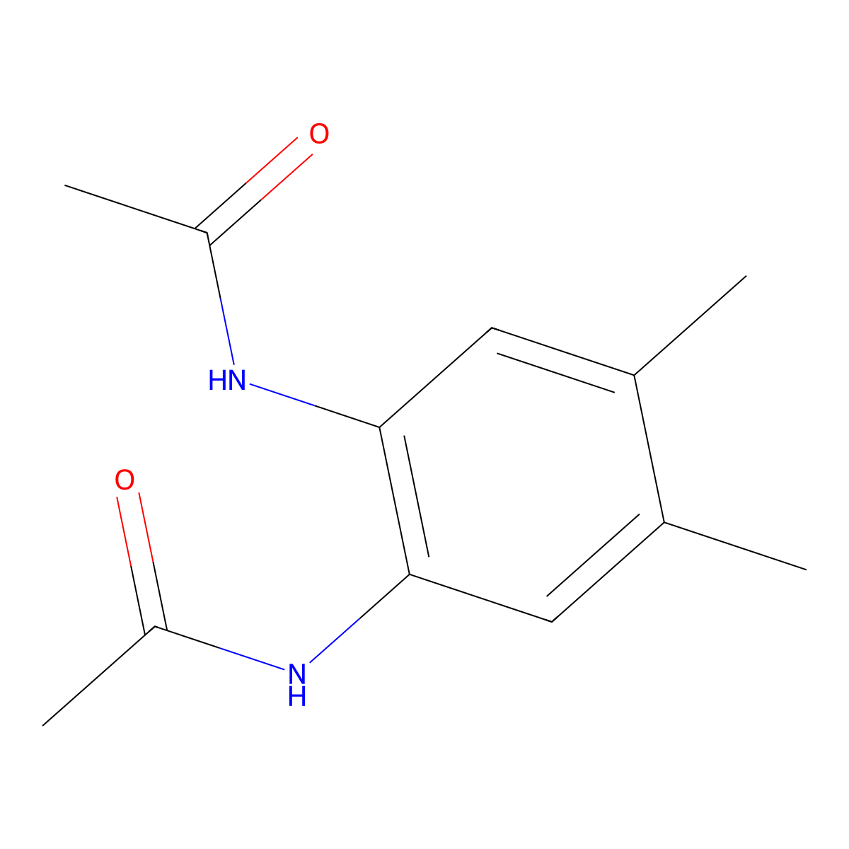 N-(2-acetamido-4,5-dimethylphenyl)acetamide molecular structure, CAS 202131-86-0