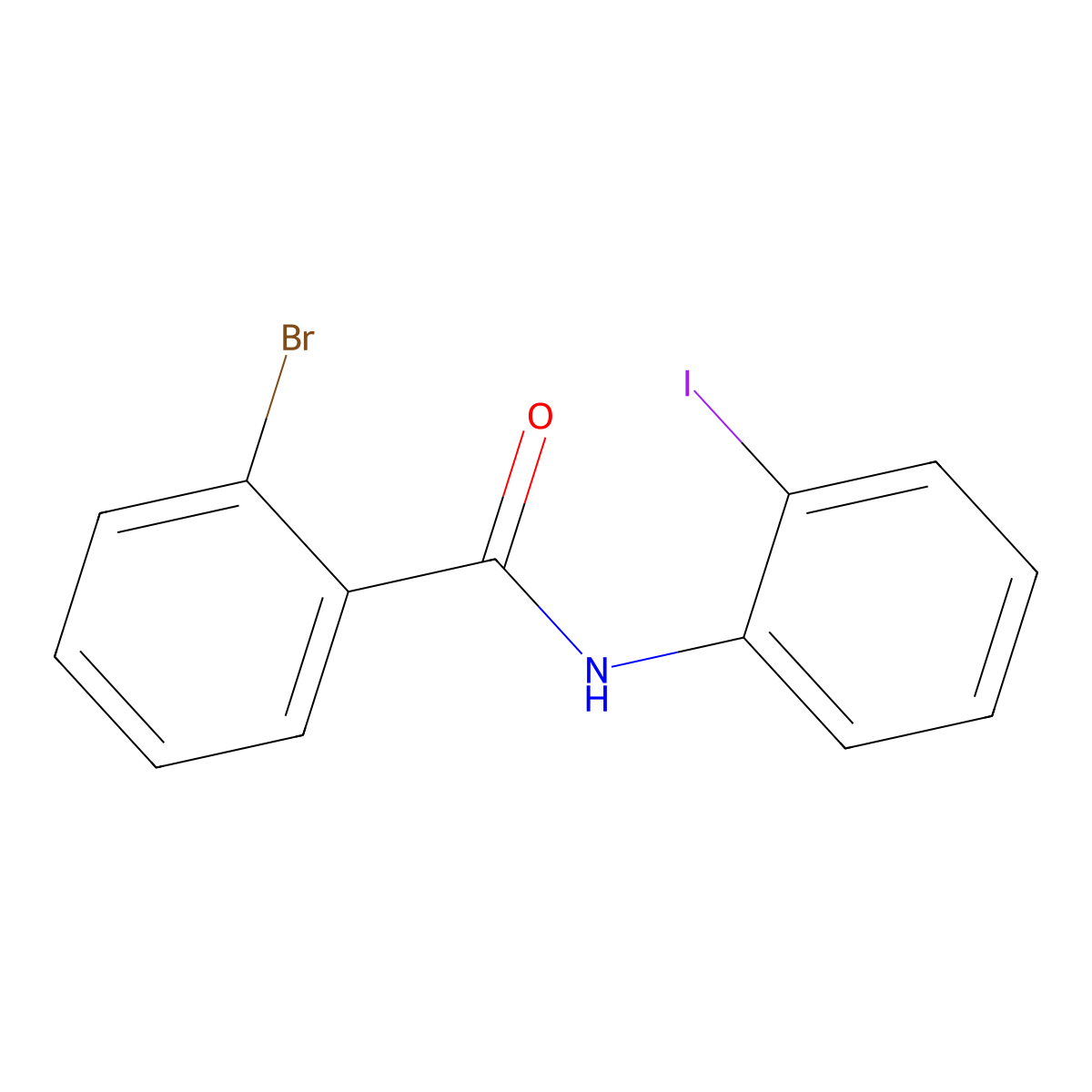 2-bromo-N-(2-iodophenyl)benzamide molecular structure, CAS 202132-25-0