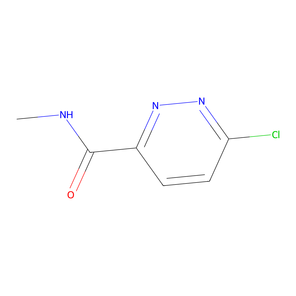 6-chloro-N-methylpyridazine-3-carboxamide molecular structure, CAS 202135-65-7