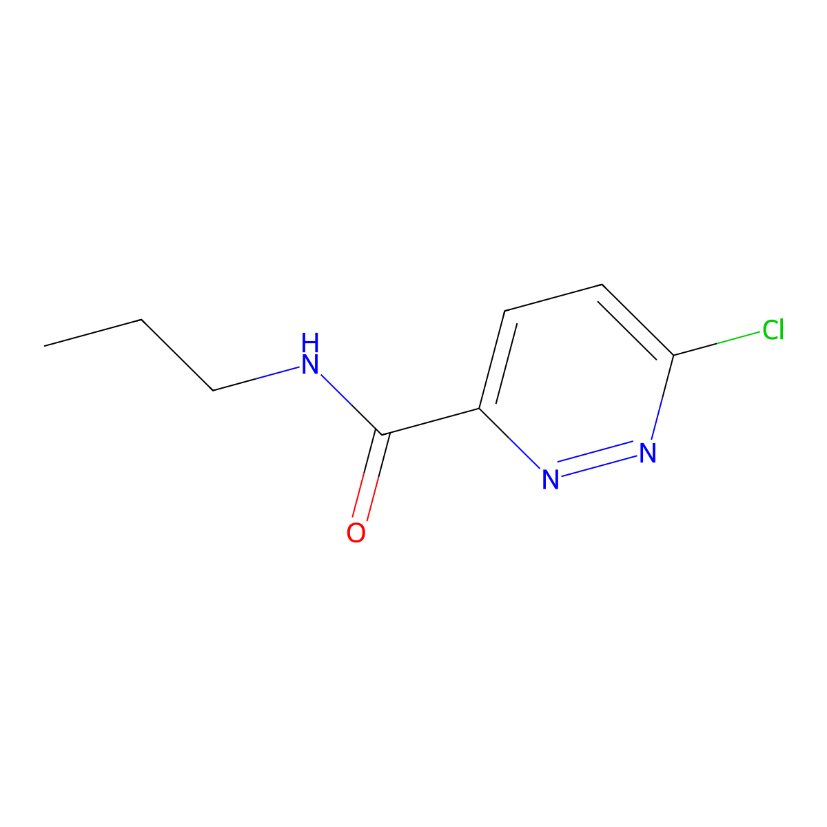 6-chloro-N-propylpyridazine-3-carboxamide molecular structure, CAS 202135-76-0