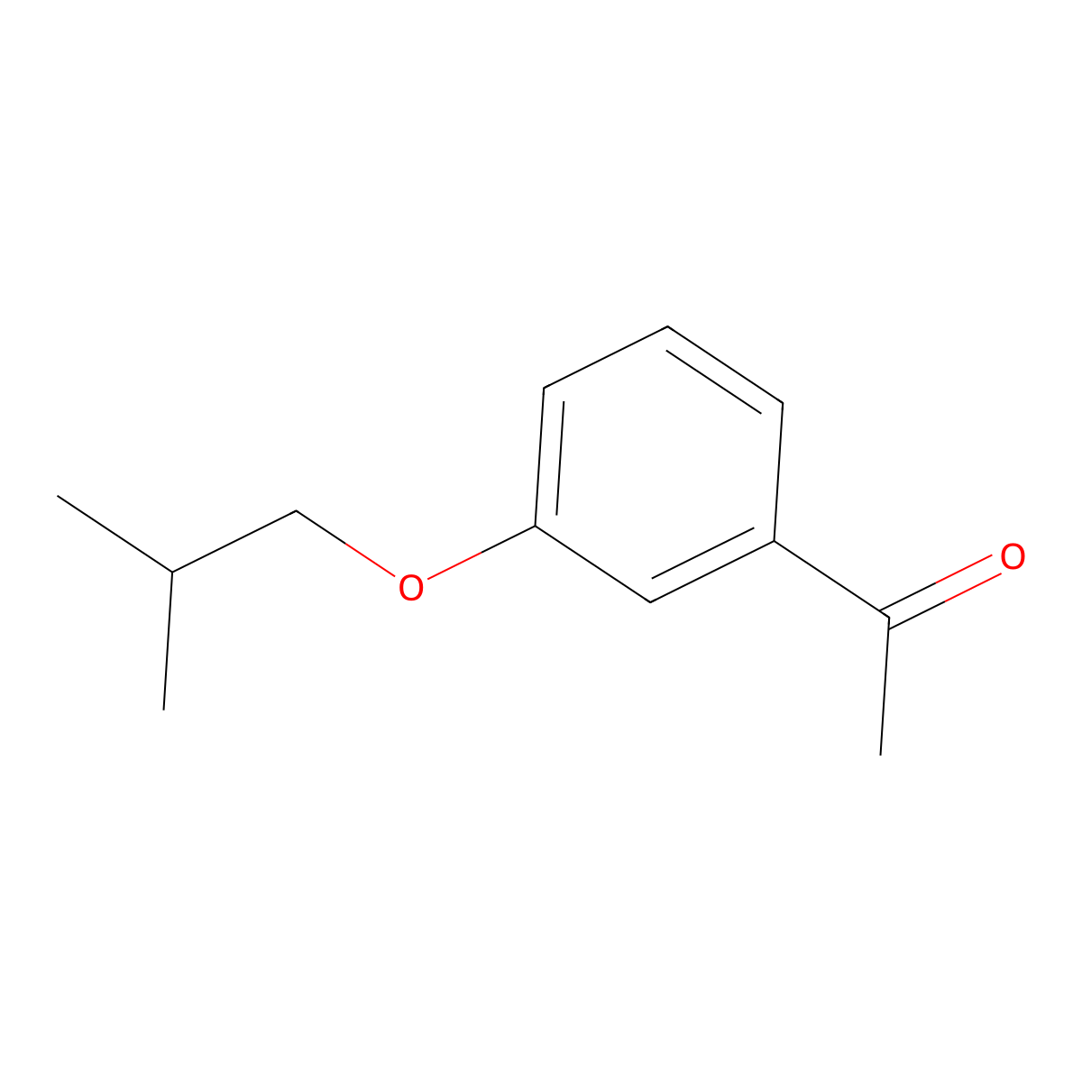 1-(3-Isobutoxyphenyl)ethanone molecular structure, CAS 202144-67-0