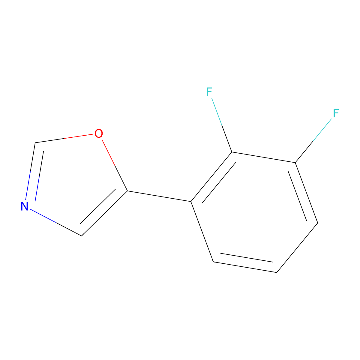 5-(2,3-Difluorophenyl)oxazole molecular structure, CAS 2021535-52-2