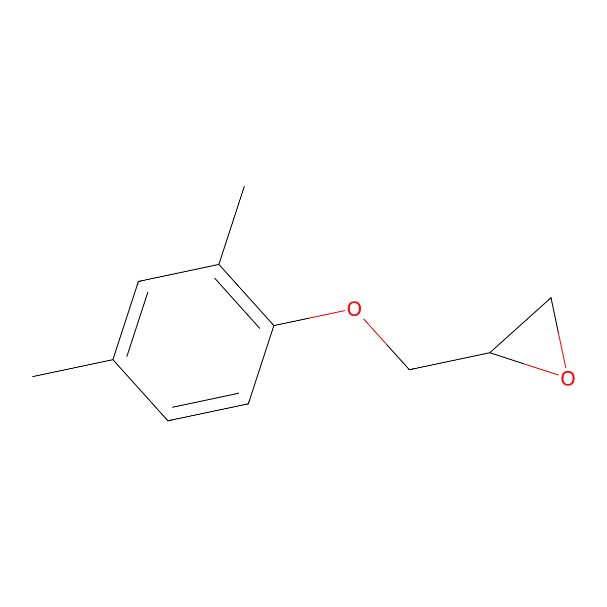 2-[(2,4-Dimethylphenoxy)methyl]oxirane molecular structure, CAS 20217-04-3