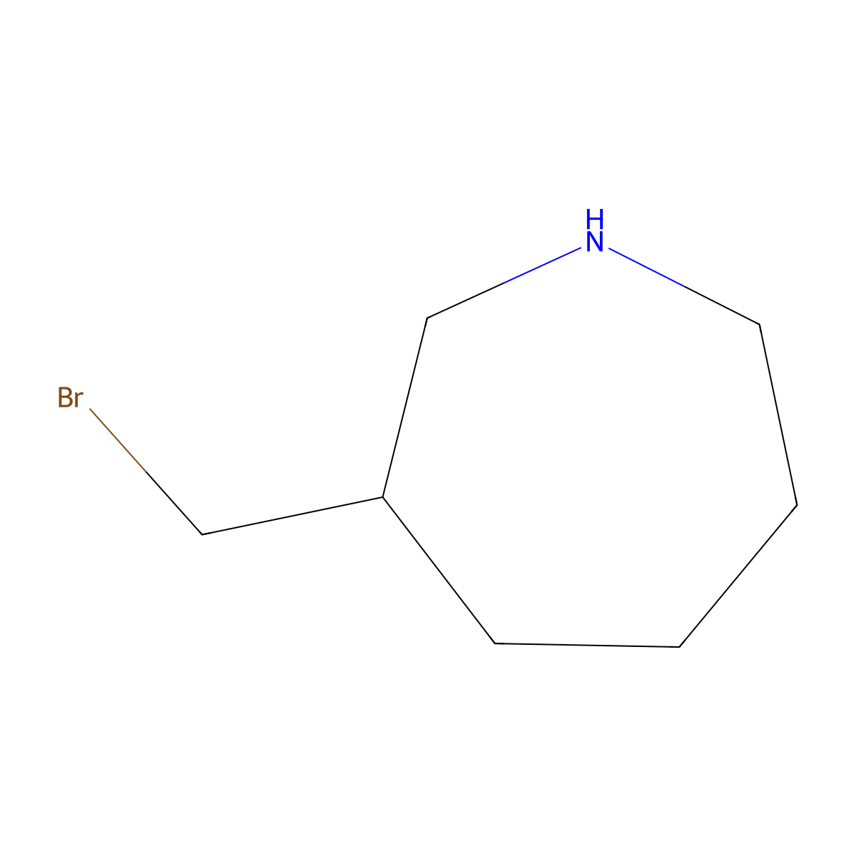 3-(Bromomethyl)azepane molecular structure, CAS 2021703-45-5
