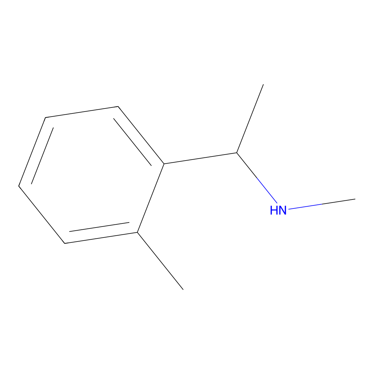 methyl[(1S)-1-(2-methylphenyl)ethyl]amine molecular structure, CAS 20218-51-3